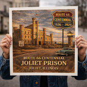 Joliet Prison Chicago Route 66 ポスター