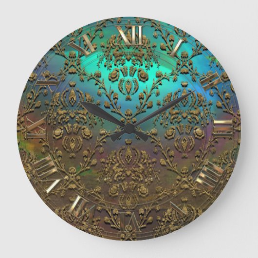 Jollainのダマスク織 ラージ壁時計 (正面)