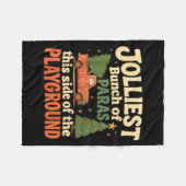 Jolliest Bunch Of Paras This Side Of The Playgroun フリースブランケット (正面(横))