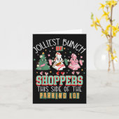 Jolliest Bunch Of Shoppers This Side Of The Parkin カード (黄色い花)