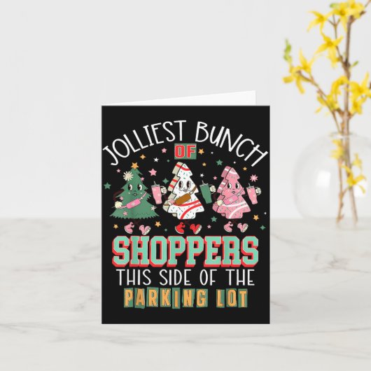 Jolliest Bunch Of Shoppers This Side Of The Parkin カード (黄色い花)