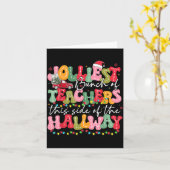 Jolliest Bunch Of Teacher This Side Of The Hallway カード (黄色い花)