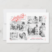Jolliest Bunch Photo 数々の Holidayニュースレター シーズンカード (正面)