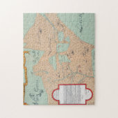 JOLLIET: 北アメリカ1674年 ジグソーパズル (縦)