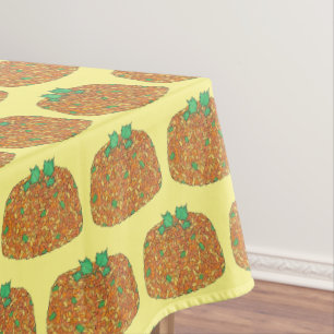 Jollofナイジェリア西アフリカ食品料理 テーブルクロス