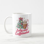 jolly and caffeinated customised mug design コーヒーマグカップ (左)