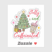 Jolly and Caffeinated Holiday Stickers シール (シート)