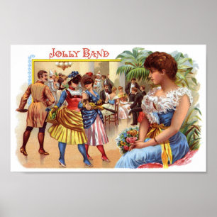 Jolly Band Cigar Label ポスター