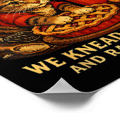 Jolly Biscuits Club We Knead Cat Xmas ポスター (角)