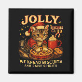 Jolly Biscuits Club We Knead Cat Xmas  マグネット (正面)