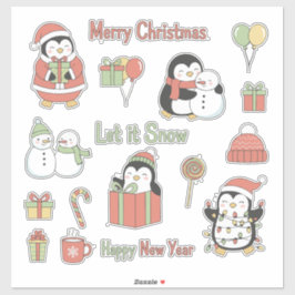 Jolly & Bright! Classic Christmas Character Sticke シール