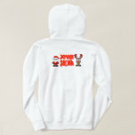 Jolly & Bright – Cute Santa and Reindeer Christmas パーカ<br><div class="desc">Bring a touch of classic Christmas joy to your style!
This adorable Santa and his reindeer buddy bring cozy,  vintage vibes with a pop-cute twist.
Perfect for anyone who loves holiday cheer,  warm smiles,  and timeless Christmas spirit.
Wear it,  gift it,  and stay Jolly & Bright! 🎅🦌✨</div>