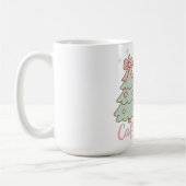 Jolly & Caffeinated Coquette Christmas Latte Mug コーヒーマグカップ (左)