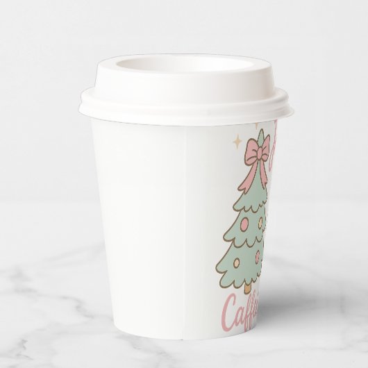 Jolly & Caffeinated Coquette Christmas Latte Mug 紙コップ (右)