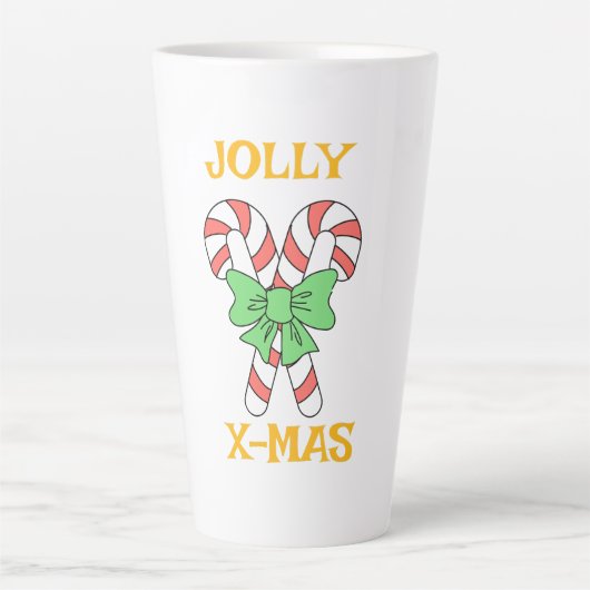 JOLLY CHRISTMAS カフェラテマグ (正面)