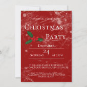 Jolly Christmas Cheers with Santa champagne 招待状 (裏面)