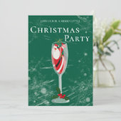 Jolly Christmas Cheers with Santa champagne 招待状 (スタンド正面)