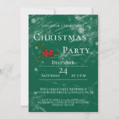 Jolly Christmas Cheers with Santa champagne 招待状 (裏面)