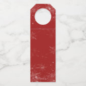 Jolly Christmas Cheers with Santa Champagne winter ボトルネックタグ (裏面)