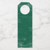 Jolly Christmas Cheers with Santa Champagne winter ボトルネックタグ (裏面)