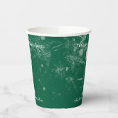 Jolly Christmas Cheers with Santa Champagne winter 紙コップ (左)