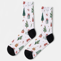 Jolly Christmas Pattern Socks | Fun Gift 