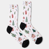 Jolly Christmas Pattern Socks | Fun Gift  ソックス (右)