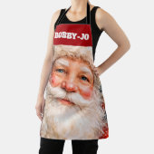 Jolly Christmas Santa Portrait エプロン (インサイチュ)