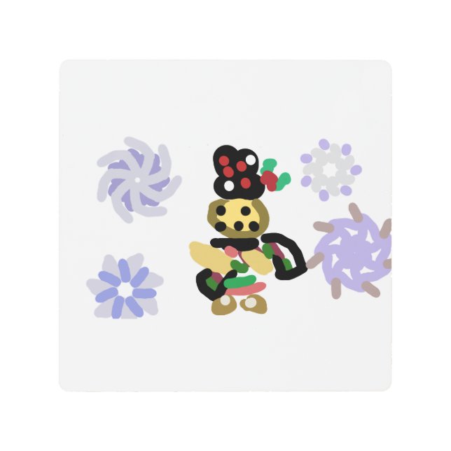 Jolly Gingerbread メタルプリント (正面)