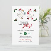 Jolly Goose Cocktail Drink Holiday Christmas Party 招待状 (スタンド正面)