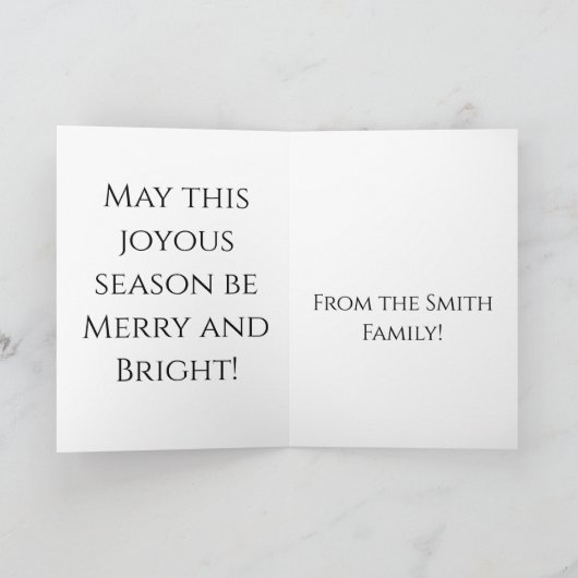 Jolly Holiday - Christmas Card カード (内部)