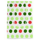 Jolly Holiday Polka Dot ミディアムペーパーバッグ (裏面)