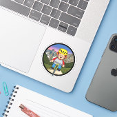 Jolly Mountain Biker シール (ノートパソコンとiPhone)