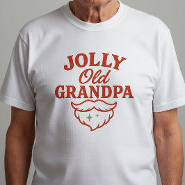 Jolly Old Grandpa | 面白いホリデーグランパTシャツ Tシャツ