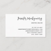 Jolly Old Santa Claus Vintage Merry Christmas 名刺 (裏面)