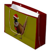 Jolly Pheasant Christmas Gift Bag ラージペーパーバッグ (正面アングル)