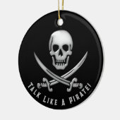 Jolly Roger Pirate Day セラミックオーナメント (左)