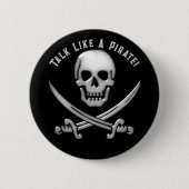 Jolly Roger Pirate Day 缶バッジ (正面)