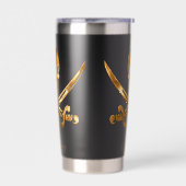 Jolly Roger Pirate Gold Custom 保温保冷タンブラー (左面)