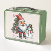 Jolly Santa Christmas Lunch Box メタルランチボックス (正面)