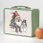 Jolly Santa Christmas Lunch Box メタルランチボックス (インサイチュ)
