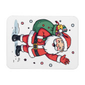 Jolly Santa Christmas Puzzle – Festive Holiday Fun マグネット (横)