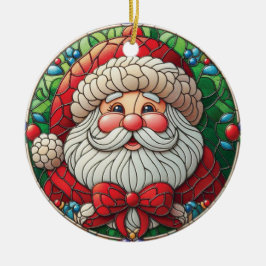 Jolly Santa Christmas Tree Decoration セラミックオーナメント