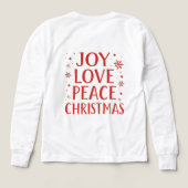 Jolly Santa Claus Making Peace Sign – Vintage Chri (デザイン背面)