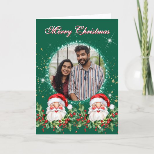 Jolly Santa Clause Photo シーズンカード (正面)