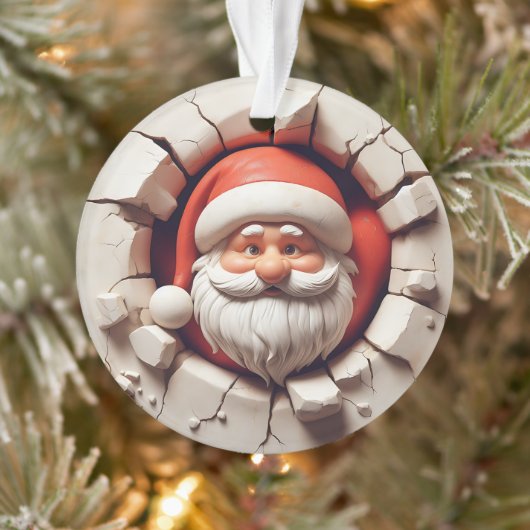 Jolly Santa Double-Sided Christmas Ornament オーナメント (ツリー)