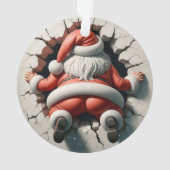 Jolly Santa Double-Sided Christmas Ornament オーナメント (裏面)