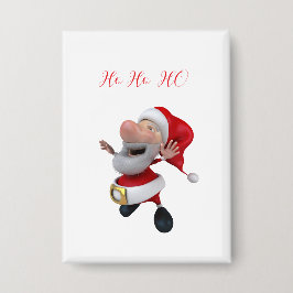 Jolly Santa Ho Ho  缶バッジ