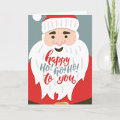 Jolly Santa Ho Ho Ho Xmas Greeting カード (正面)