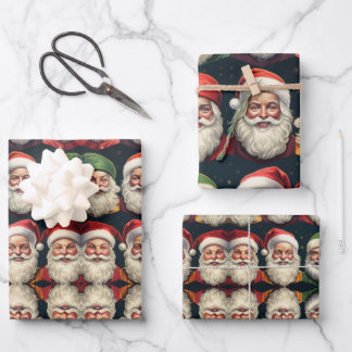 Jolly Santa wrapping paper ラッピングペーパーシート